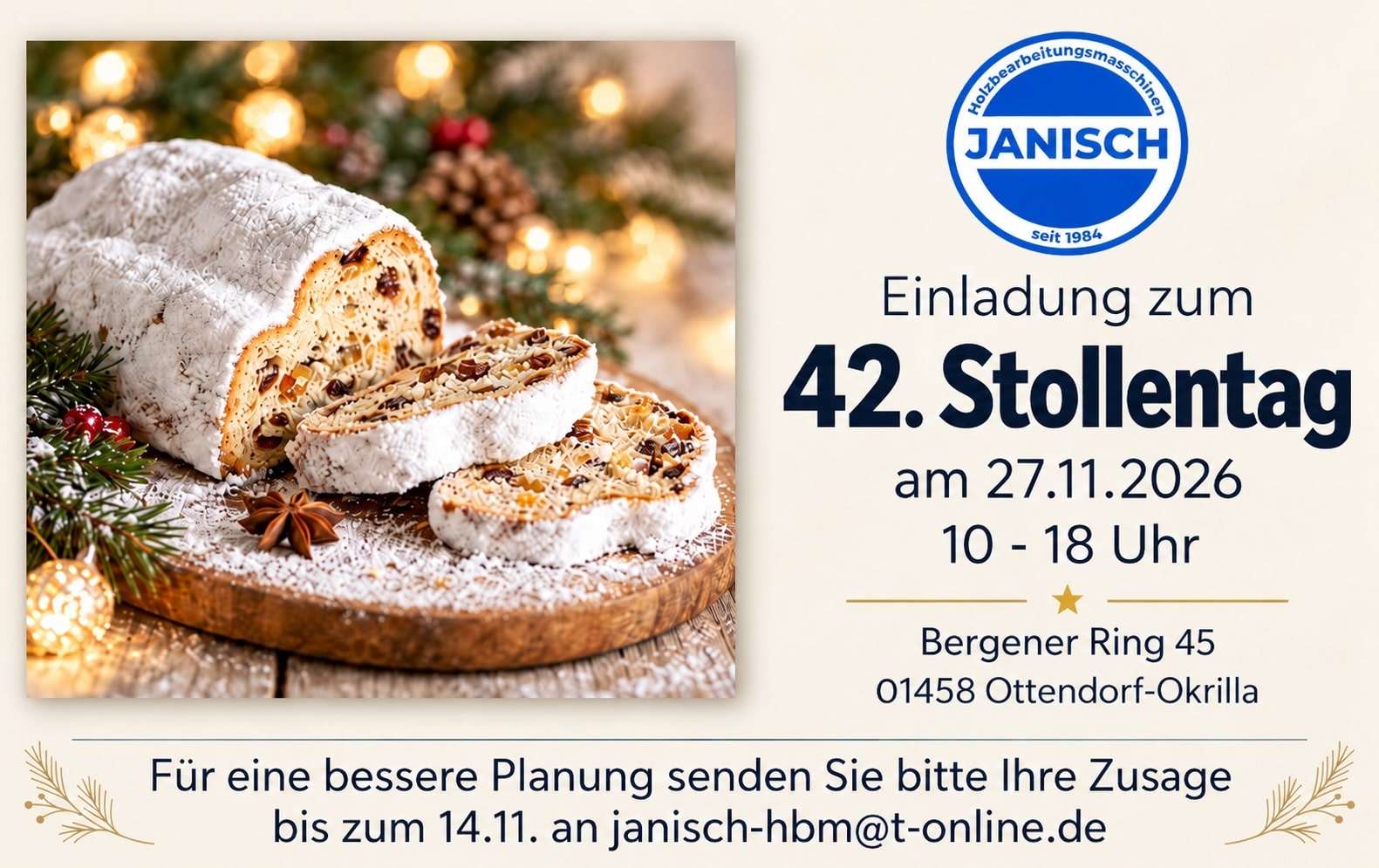Stollentag 2026